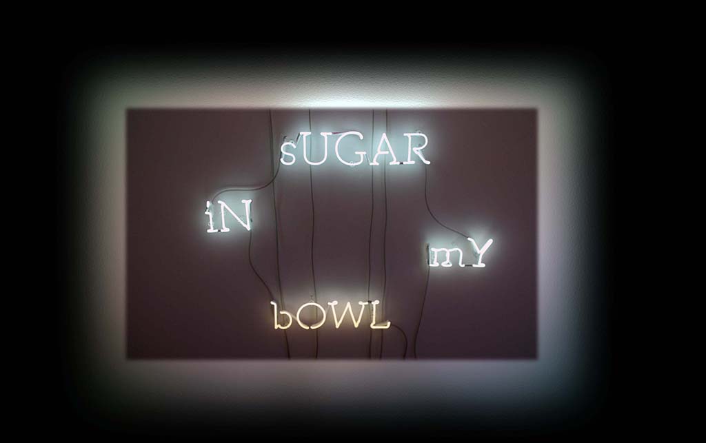 4me4you visits Gagosian Gallery which featured "Neon Ark", by the artist Douglas Gordon.